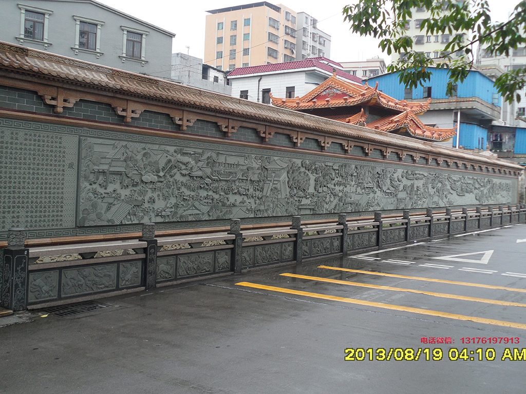 城市廣場浮雕壁畫景墻的制作意義