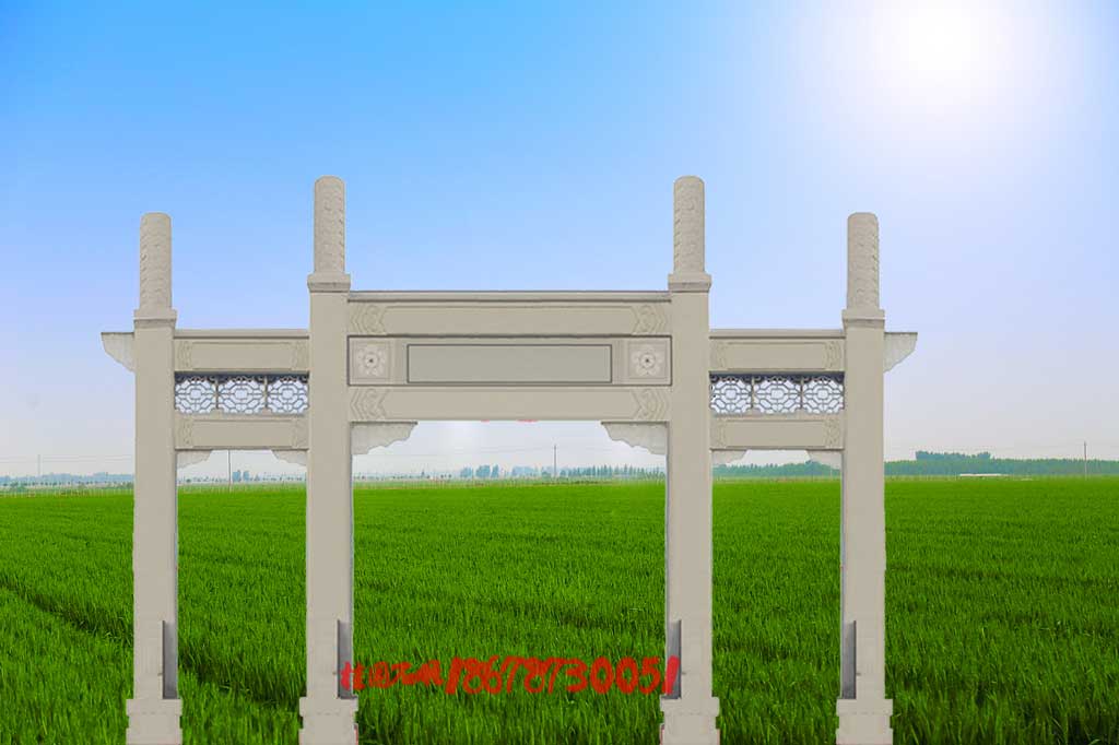 湖南婁底石牌坊造型大全,修建村寨石門樓必看