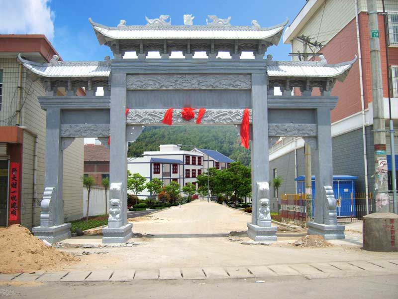 大門牌坊尺寸多少合適?農(nóng)村大門牌坊規(guī)格尺寸