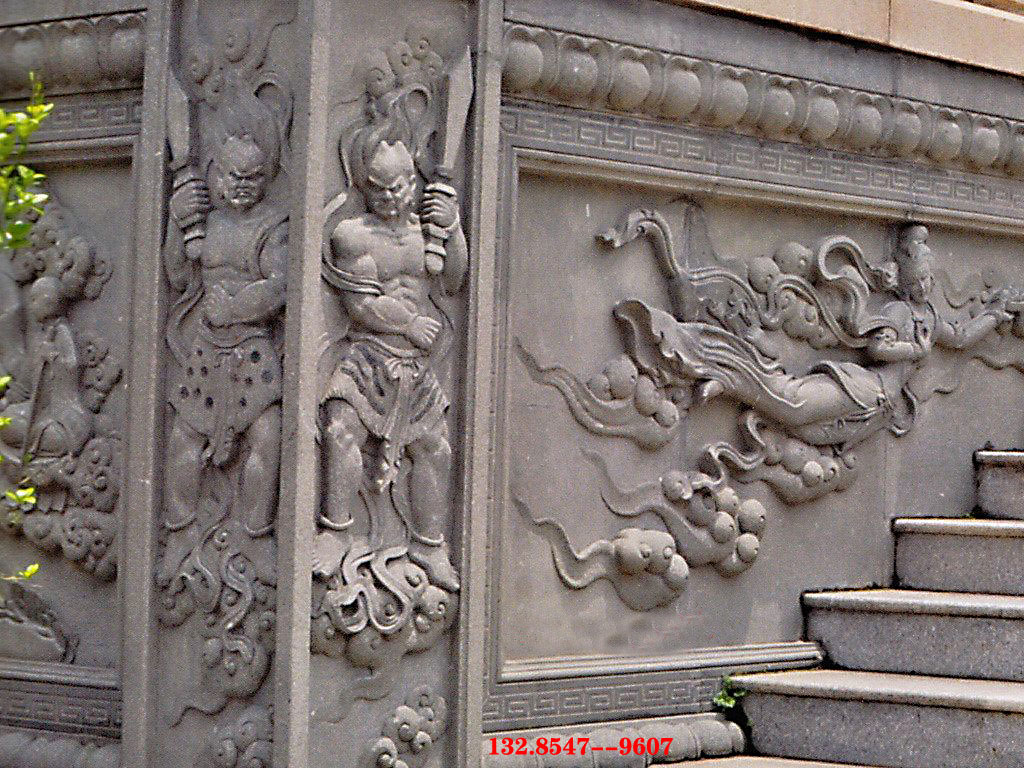 石雕浮雕裝飾圖寺廟園林學校壁畫浮雕立體形態