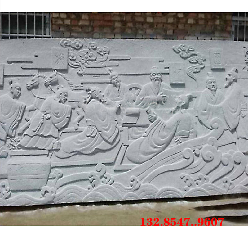 石雕浮雕裝飾圖寺廟園林學校壁畫浮雕立體形態