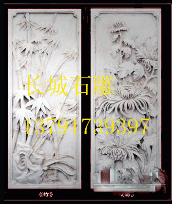浮雕五清圖:松、竹、梅.月，水組成的紋圖。 歲寒三友浮雕:松、竹、梅的紋圖。 浮雕喜報(bào)早春:喜鵲站在梅枝上高鳴的紋圖。喜上眉梢;喜鵲站在梅梢上的紋圖。 浮雕竹梅雙喜:竹子、梅花和兩只喜鵲的紋圖。 如此等等，還有很多。這些紋圖應(yīng)用極廣，石雕、結(jié)婚被褥、家具雕刻、石雕貔貅底座圖案雕刻、壁畫雕塑及畫稿中都有他的形象。