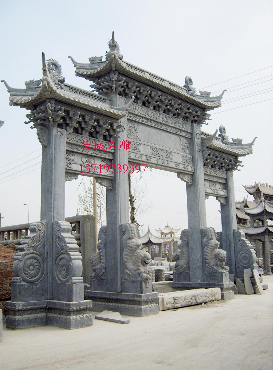 石牌坊，石雕牌坊，石雕牌樓