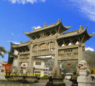 石牌坊牌樓-寺院景區石雕的價格施工要點