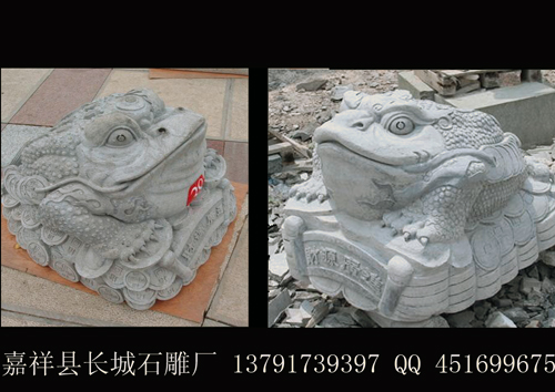 靈巧之作，聚財金蟾雕刻雕塑