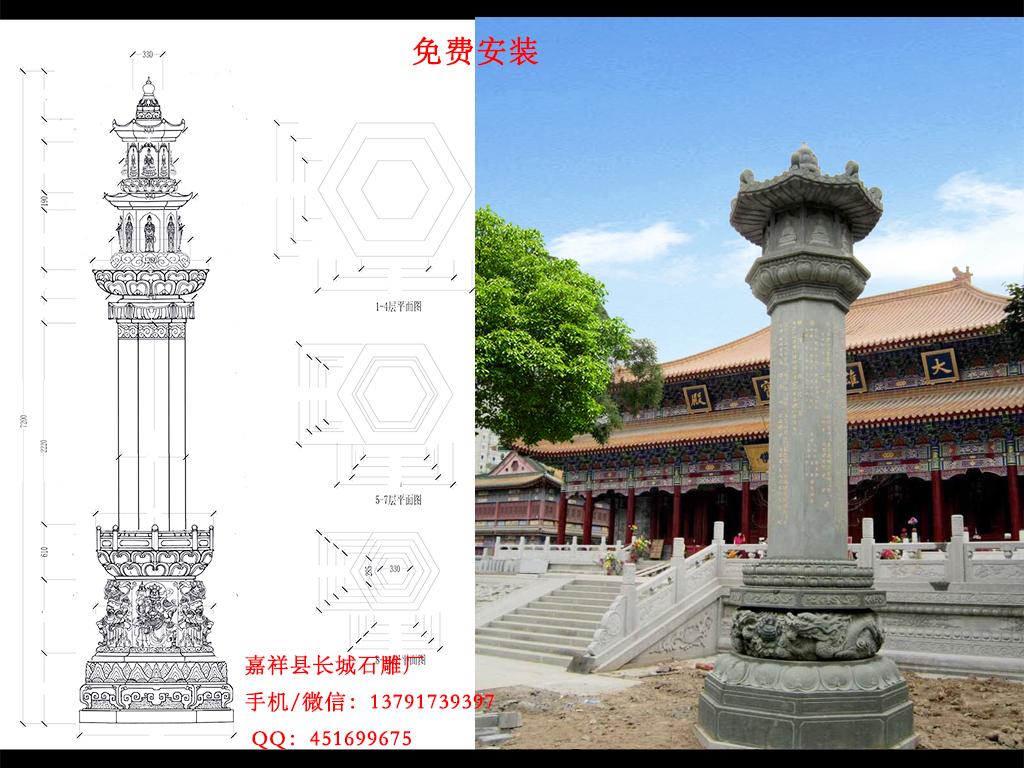 石雕經幢樣式