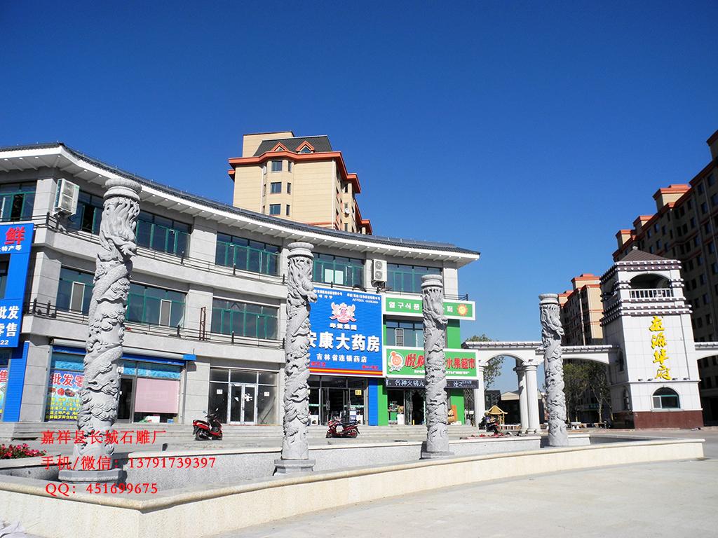 小區石龍柱圖片樣式