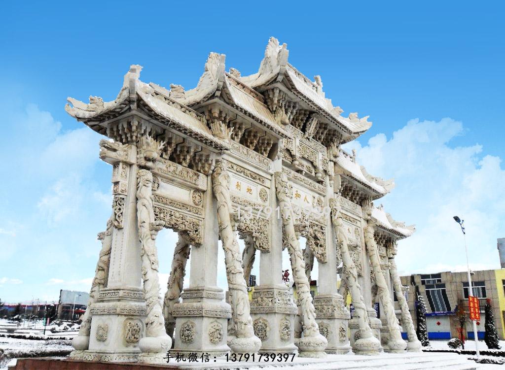 大型石牌坊復雜樣式
